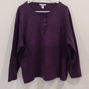 Dress Barn Women Pullover Long Sleeve Shirt Top,  18/20